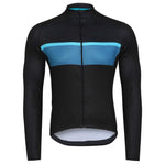Montella Cycling Black Classy Thermal Fleece Cycling Jersey