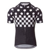 Montella Cycling Cycling Jersey Black / XS Men's Polka Dot Checkered Flag Cycling Jersey