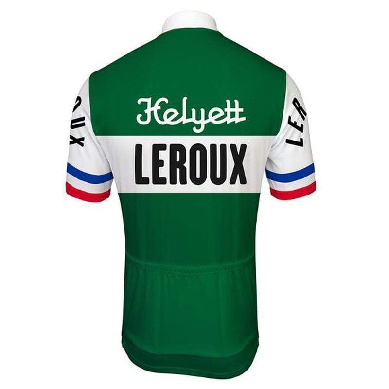 Men's Retro Helyett Leroux Retro Cycling Jersey