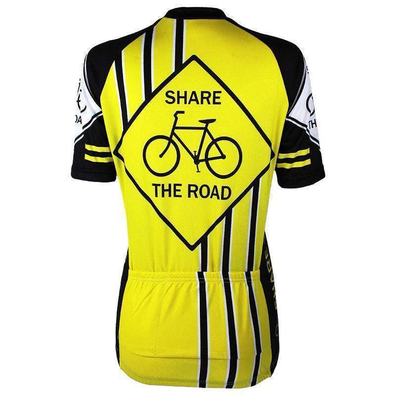 Montella Cycling Cycling Jersey Women's Share the Road Yellow Cycling Jersey