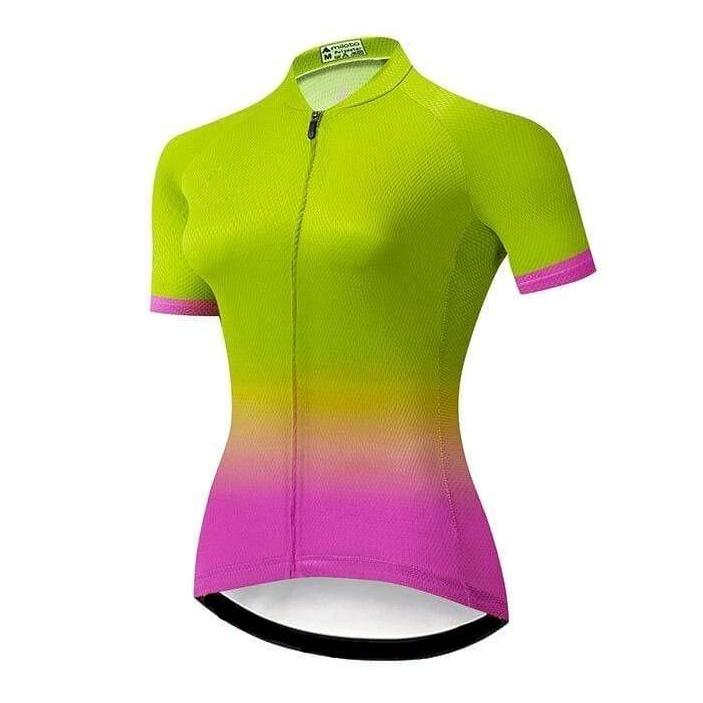 Montella Cycling Cycling Jersey XXS / Green Women's Pink Gradient Cycling Jersey