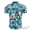 Montella Cycling Cycling Kit Men's Blue Triangles Cycling Jersey or Bibs