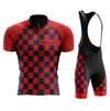 Montella Cycling Cycling Kit Men's Red Squares Cycling Jersey or Bibs