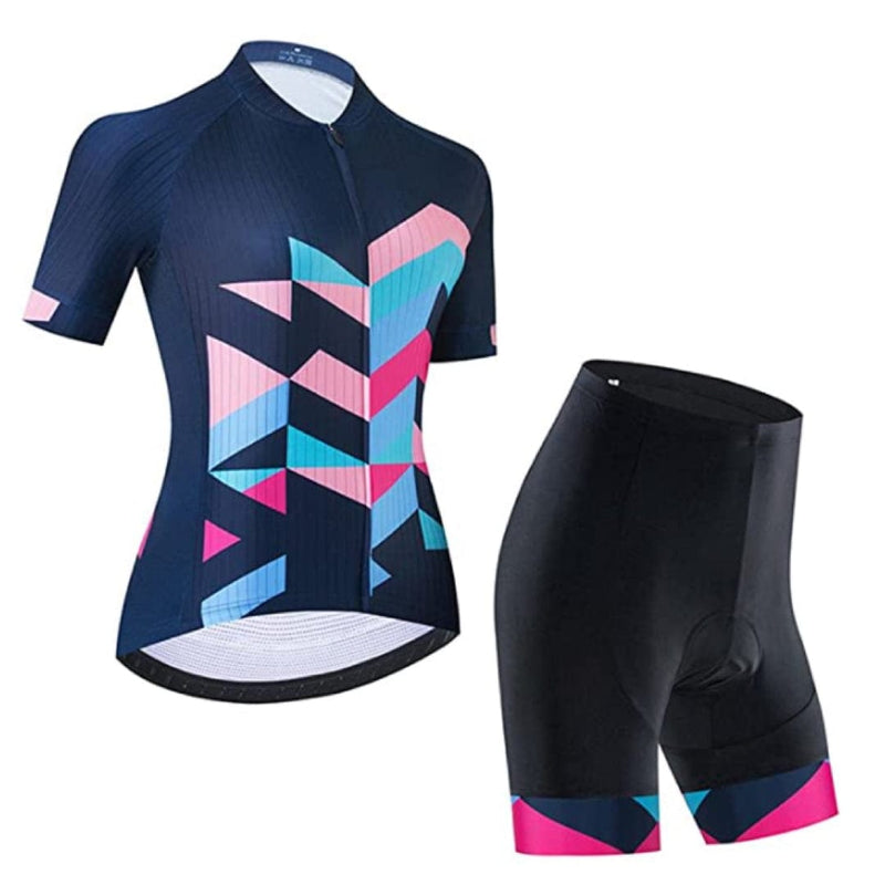 Montella Cycling Cycling Kit Women's Blue Pink Cycling Jersey or Shorts