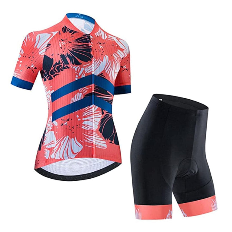 Montella Cycling Cycling Kit Women's Pink Floral Cycling Jersey or Shorts