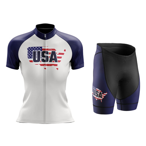 Montella Cycling Cycling Kit Women's USA White Cycling Jersey or Shorts