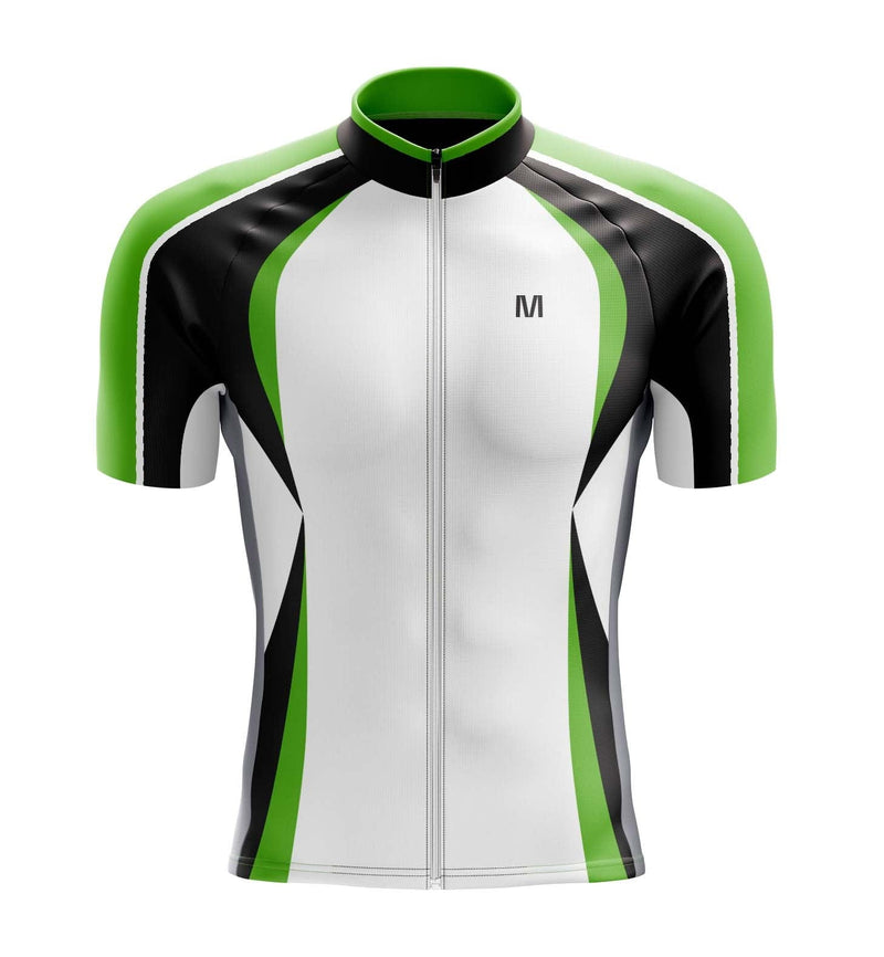 Montella Cycling Cycling Kit XS / Jersey Only Men's White Green Cycling Jersey or Bibs