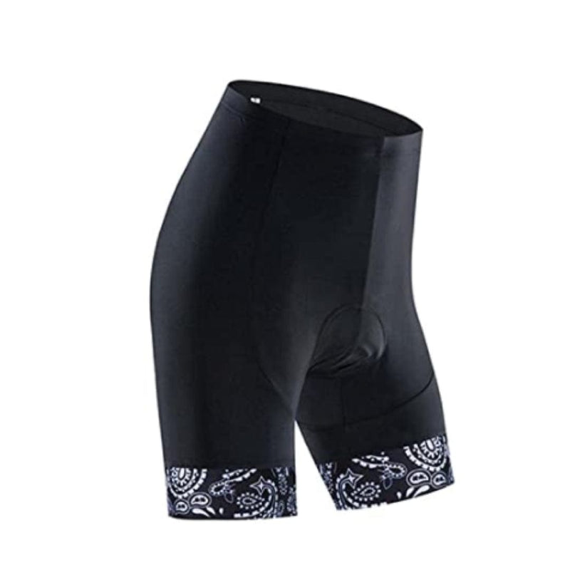 Montella Cycling Cycling Kit XXS / Shorts Only Women's Black Bandana Pattern Cycling Jersey or Bibs