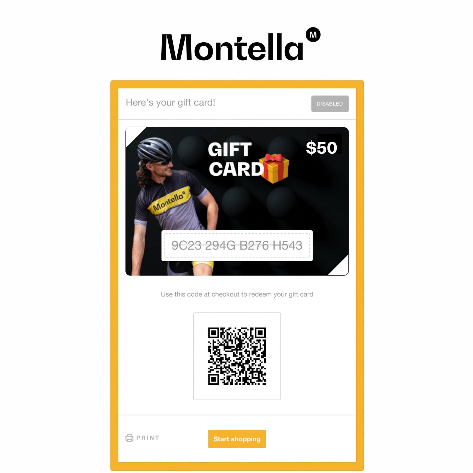 Montella Cycling Gift Cards Gift Card