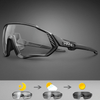Montella Cycling Glasses Black Professional Photochromic Cycling Glasses