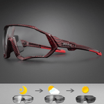 Montella Cycling Glasses Red Professional Photochromic Cycling Glasses