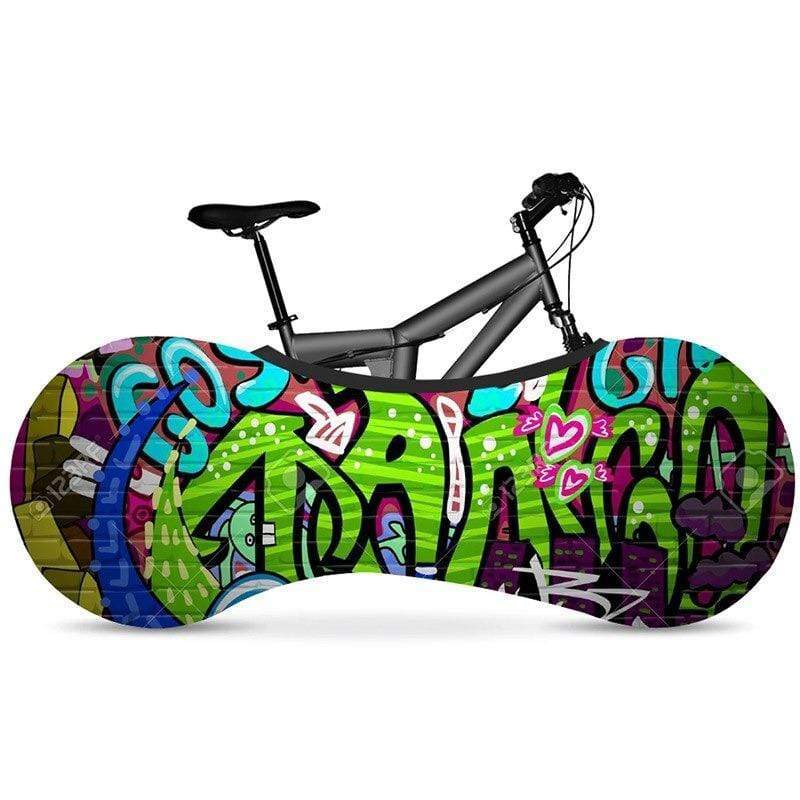 Montella Cycling Green Graffitti Professional Bike Cover