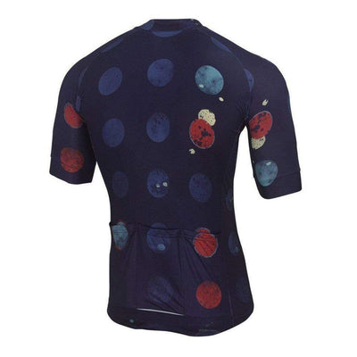 Montella Cycling Jersey Men's Novel Blue Dots Cycling Jersey