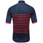 Montella Cycling Jersey Men's Red Classic Stripes Cycling Jersey