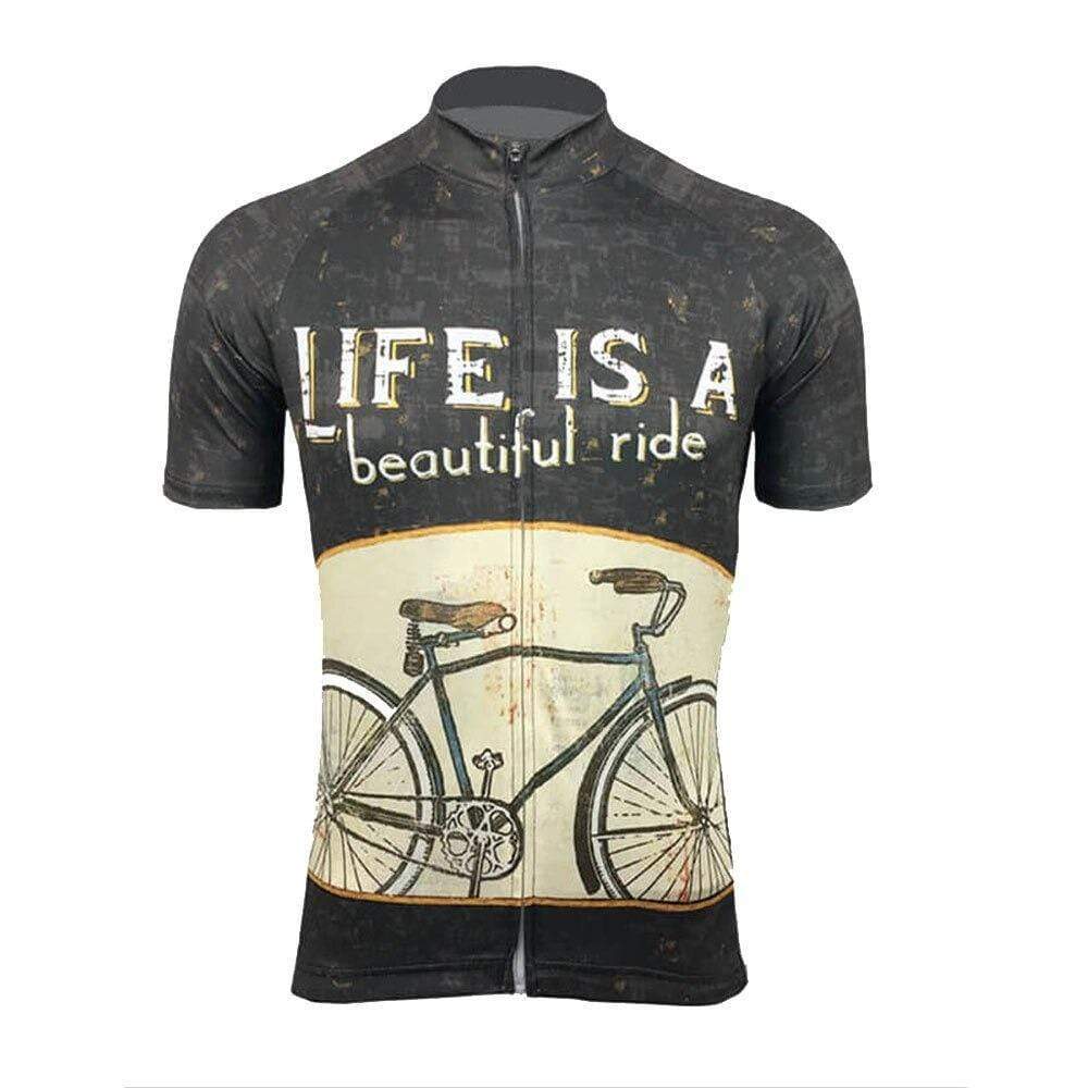 Montella Cycling Jersey Only / S / Black Men's Life is Beautiful Ride Cycling Jersey or Bibs