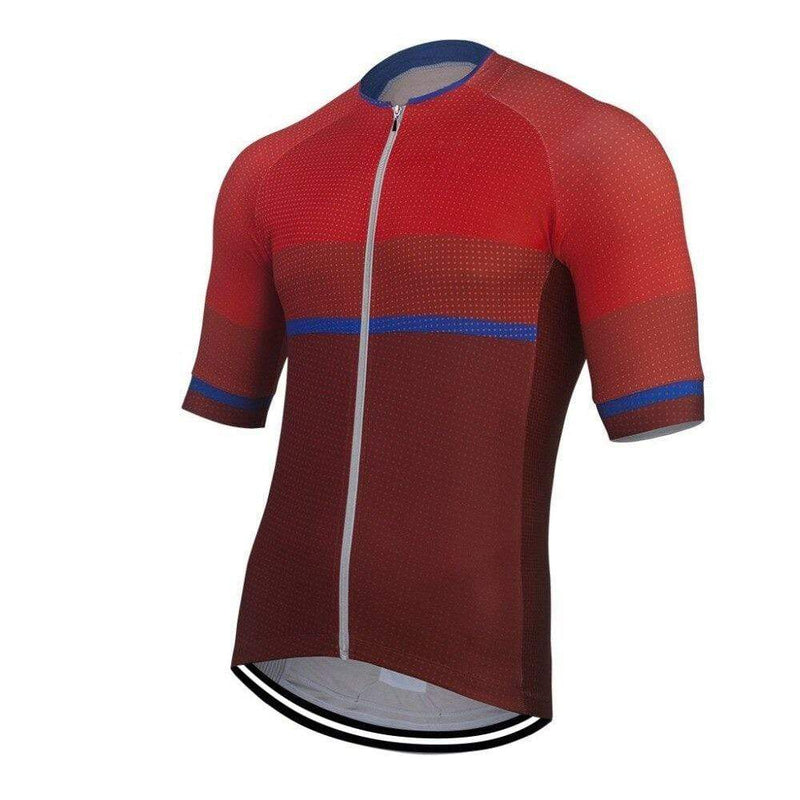 Montella Cycling Jersey Red Stylish Men's Cycling Jersey