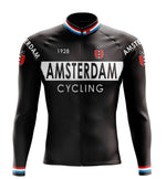 Montella Cycling Long Sleeve Amsterdam Black Long Sleeve Cycling Jersey