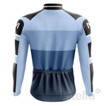 Montella Cycling Long Sleeve Blue Race Men's Long Sleeve Cycling Jersey