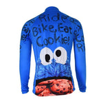 Montella Cycling Long Sleeve Men's Cookie Monster Long Sleeve Cycling Jersey
