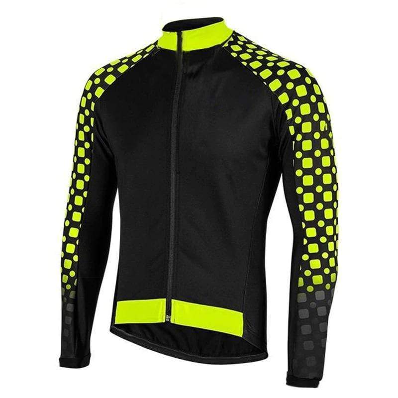 Montella Cycling Long Sleeve Men's Neon Detail Long Sleeve Cycling Jersey
