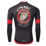 Montella Cycling Long Sleeve Men's US Marine Long Sleeve Cycling Jersey