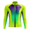 Montella Cycling Long Sleeve Neon Yellow Men's Long Sleeve Cycling Jersey