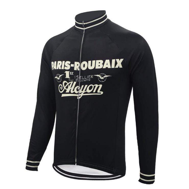 Montella Cycling Long Sleeve No Fleece / XXS Men's Paris Roubaix Alcyon Long Sleeve Cycling Jersey