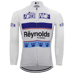 Montella Cycling Long Sleeve No Fleece / XXS / White Reynolds Retro Long Sleeve Cycling Jersey