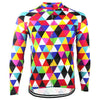 Montella Cycling Long Sleeve S / No Fleece Colorful Triangles Long Sleeve Cycling Jersey