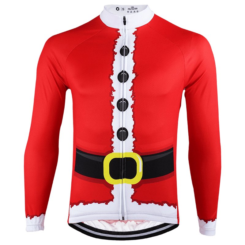 Montella Cycling Long Sleeve Santa Claus Long Sleeve Cycling Jersey