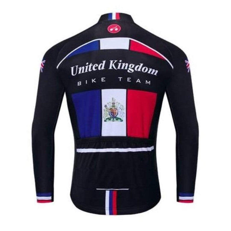 Montella Cycling Long Sleeve UK Winter Fleece Cycling Jersey
