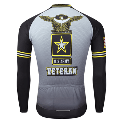 Montella Cycling Long Sleeve US Army Veteran Long Sleeve Cycling Jersey