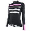 Montella Cycling Long Sleeve Women's Black Classy Long Sleeve Cycling Jersey