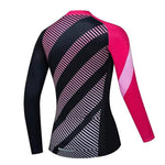 Montella Cycling Long Sleeve Women's Pink Black Long Sleeve Jersey