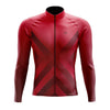 Montella Cycling Men Long Sleeve Men's Red Gradient Long Sleeve Cycling Jersey