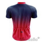 Montella Cycling Men's Blue Red Gradient Cycling Jersey or Bibs