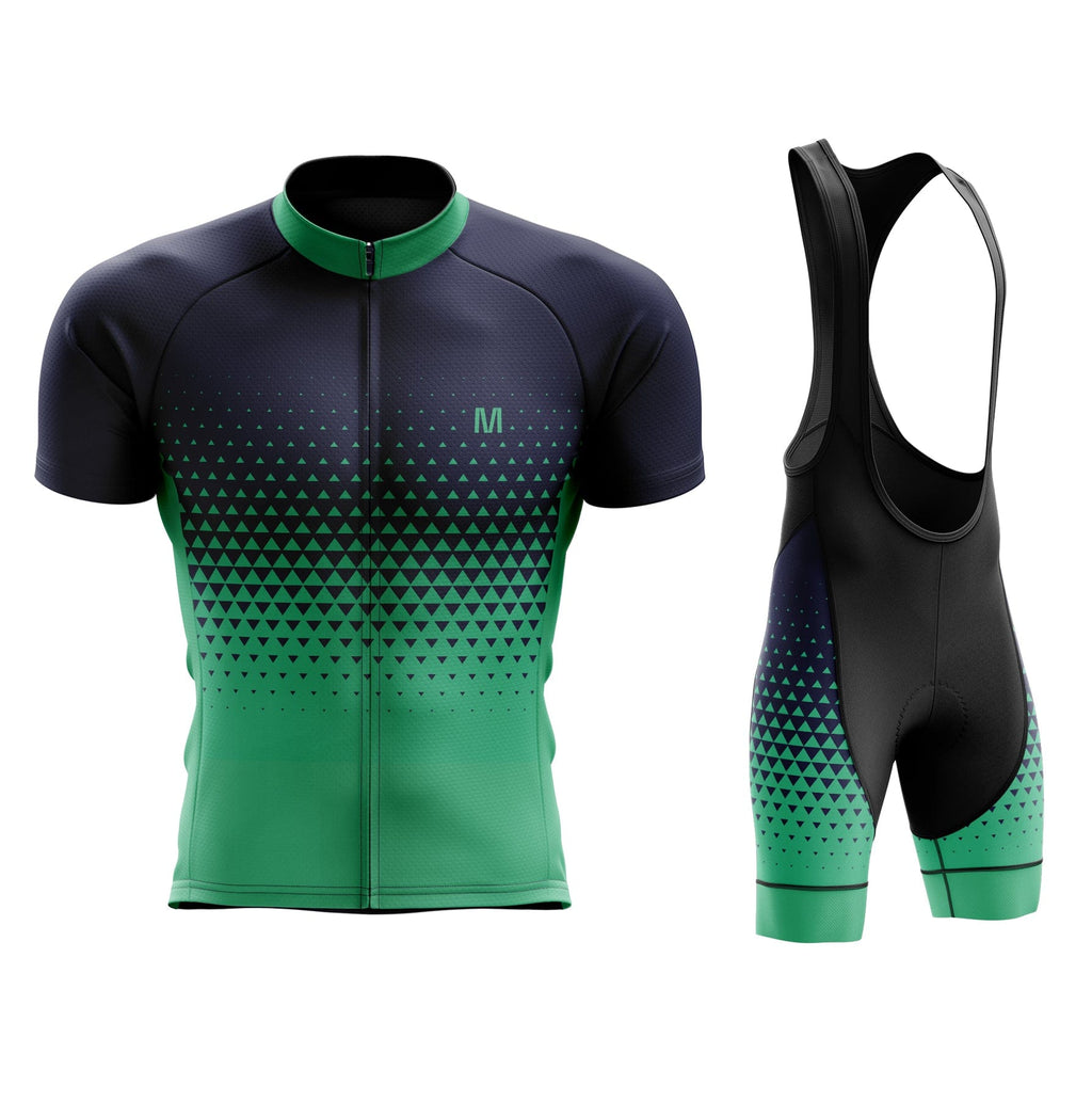 Jersey o baberos de ciclismo de gradiente azul verde para hombres – Montella  Cycling