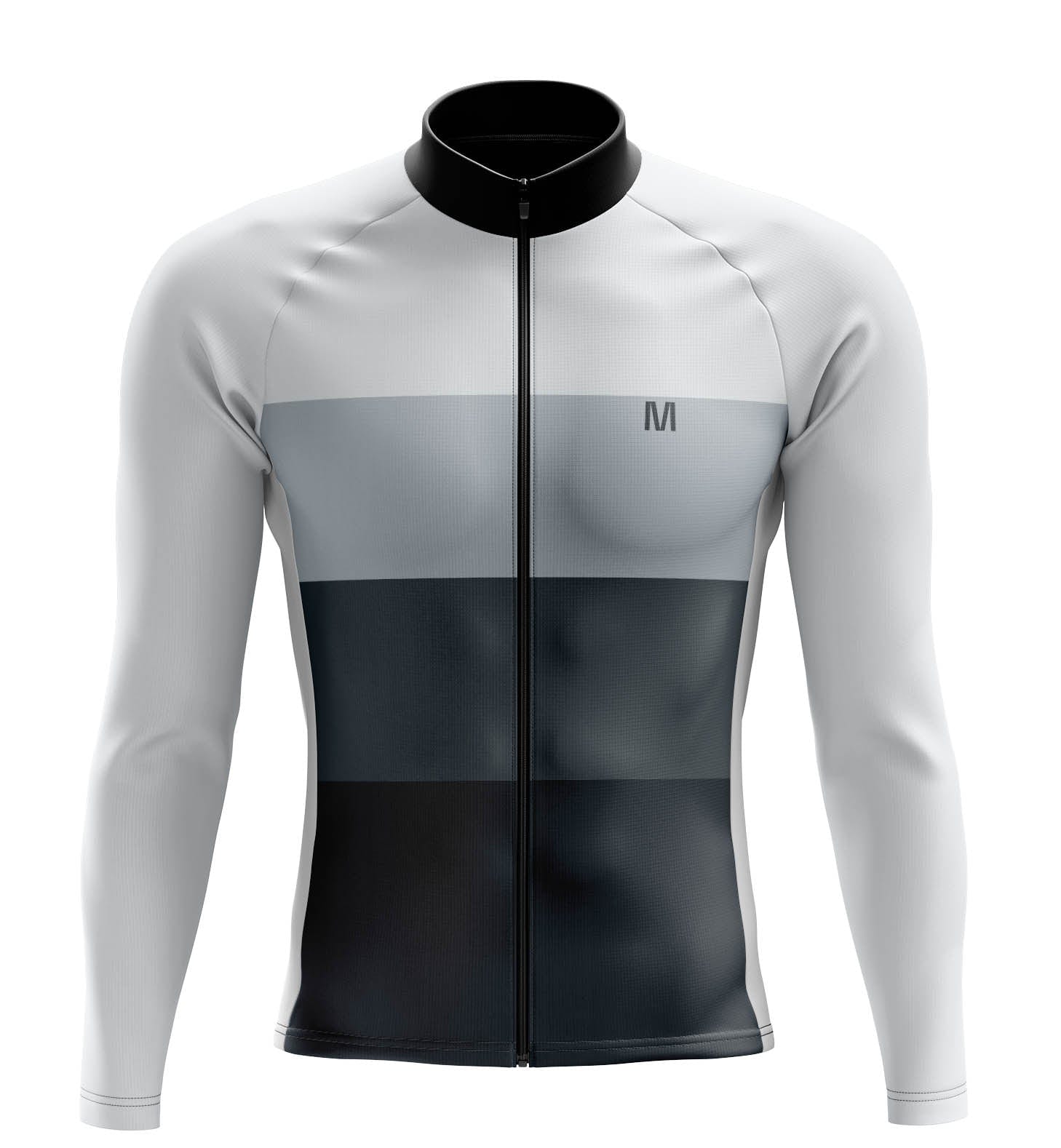 Montella Cycling Men's Grey Long Sleeve Cycling Jersey