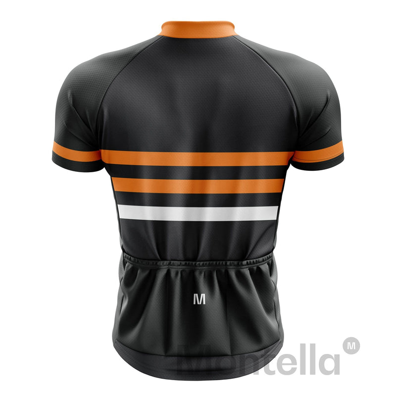 Montella Cycling Men's Orange Pro Cycling Jersey