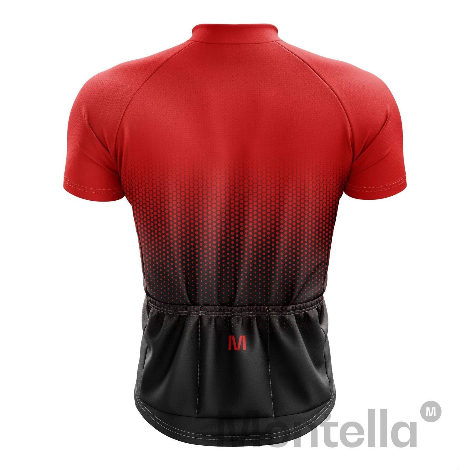 Montella Cycling Men's Red Gradient Cycling Jersey or Bibs