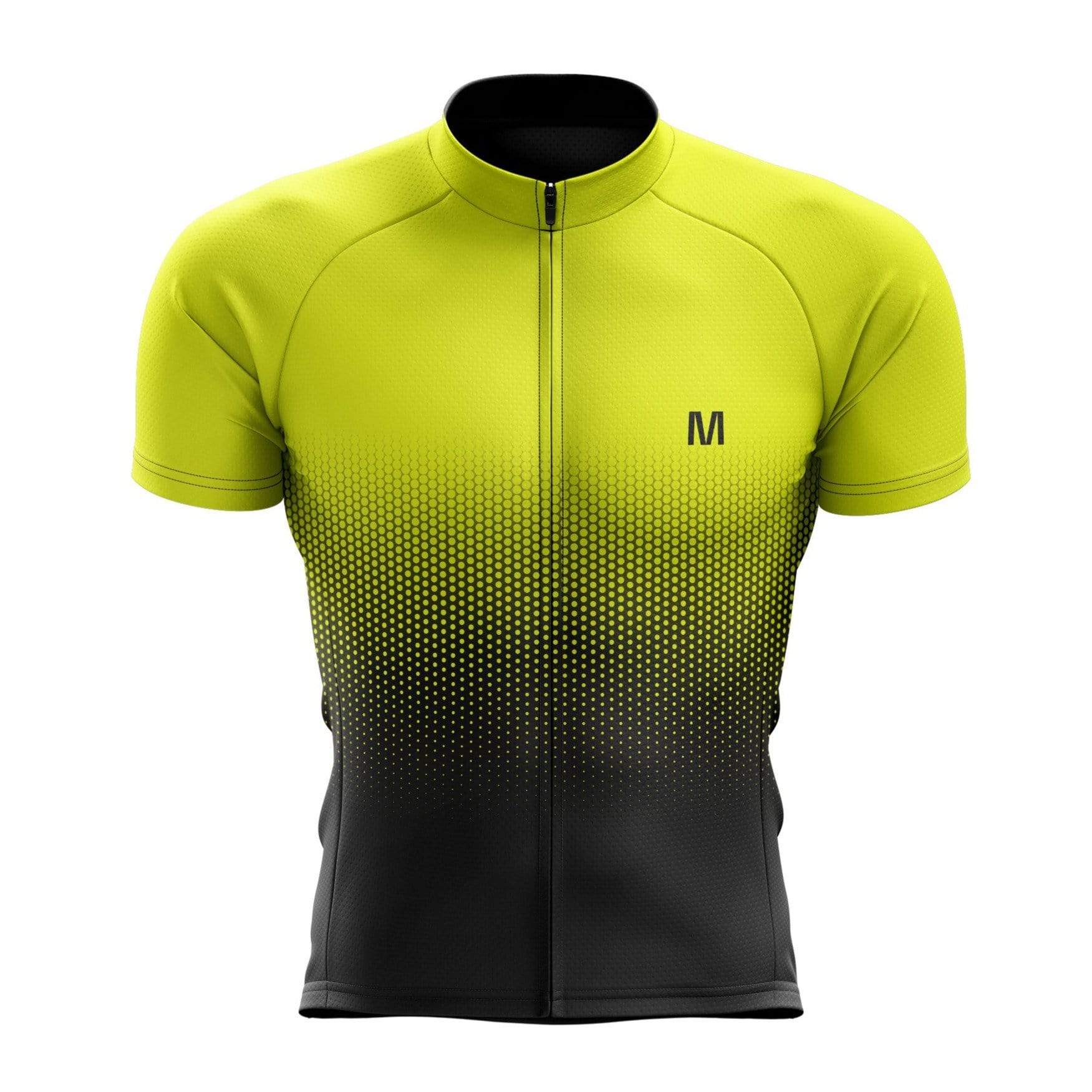 Men s Yellow Gradient Cycling Jersey