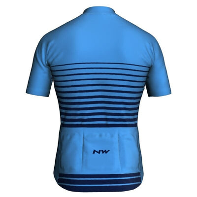 Montella Cycling Men SS Jersey Men's Blue Lines Cycling Jersey