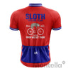 Montella Cycling Men SS Jersey Men's Red Sloth Team Cycling Jersey