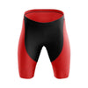 Montella Cycling Red Men's Gel Padded Cycling Shorts