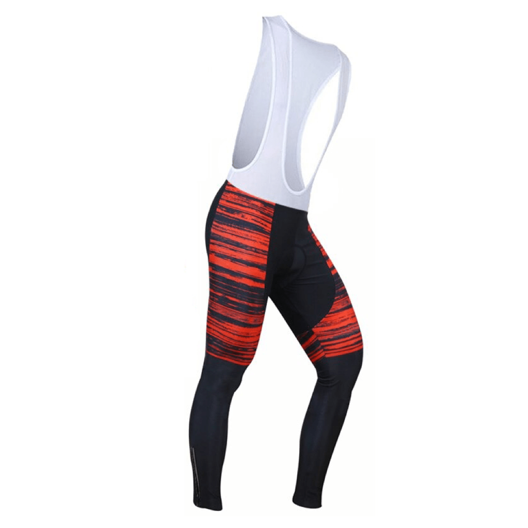 Montella Cycling S / Bib Pants Only / Polyster Red Lines Winter Cycling Jersey or Bib Pants