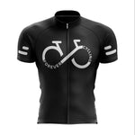 Montella Cycling S / Jersey Only Men's Black Cycling Forever Infinity Jersey or Bib Shorts