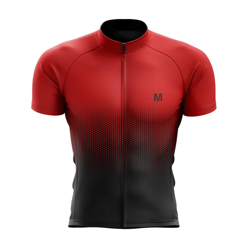 Montella Cycling S / Jersey Only Men's Red Gradient Cycling Jersey or Bibs