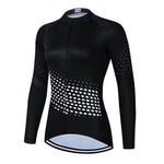 Montella Cycling S / Jersey Only / Summer Polyester Women's Black Long Sleeve Cycling Jersey or Pants