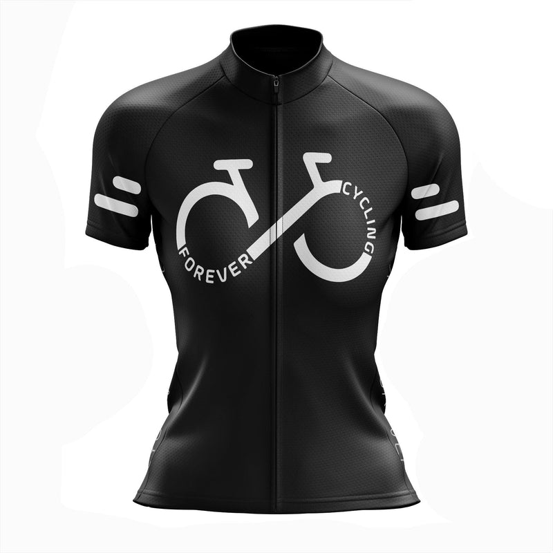 Montella Cycling S / Jersey Only Women's Black Cycling Forever Jersey or Shorts