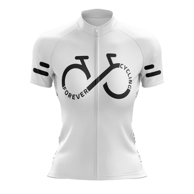 Montella Cycling S / Jersey Only Women's White Cycling Forever Jersey or Shorts